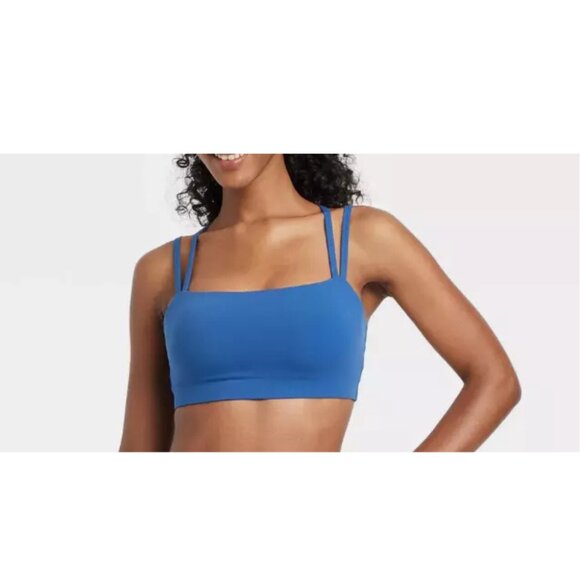JoyLab Other - WT JoyLab Women's L Deep Sea Blue Strappy Athletic Sports Bra Removable Pads